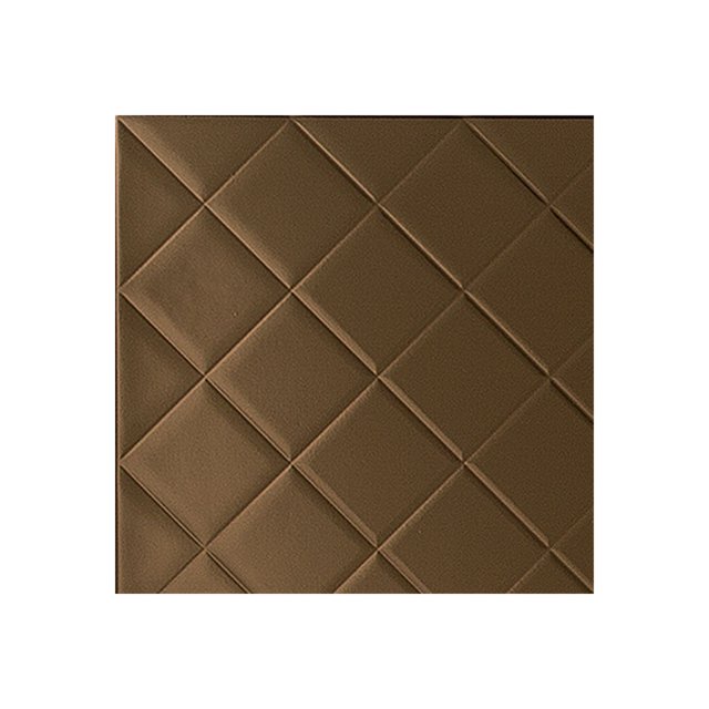 Fasade Quilted Oil Rubbed Bronze Wall Panel Sample 12" x 12"