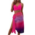 thumbnail image 1 of FcBaudy Maillots de Bain pour Femmes Deux Pièces Maillot de Bain pour Femmes Maillot de Bain pour Femmes Mode pour Femmes Assorti Maillot de Bain Imprimé Multicolore Ajusté Froncé Maillot de Bain Deux Pièces Ensemble Maillot de Bain pour Femmes Maillot de Bain, 1 of 5