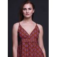 thumbnail image 4 of Bimba Robe Longue Maxi d'Été Imprimée à Col en V pour Femme, Tenue de Villégiature de Vacances - XX-Grand, 4 of 6