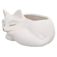 thumbnail image 1 of icolorfuled Ceramic Flowerpot White Fox Shape For Home Decorators Living Room 1Pc 5.1x3.7x2.8in, 1 of 7