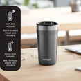 thumbnail image 2 of Contigo Streeterville Stainless Steel Travel Tumbler with Splash-Proof Lid, 16 oz (473 ml), Vacuum-Insulated Metal Cup for Coffee and Tea with Grip Base to Prevent Slipping, Sake, 2 of 8