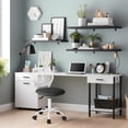 thumbnail image 2 of Homy Casa Boys' Girls' Swivel Study Chair with Pink Fabric Seat and Adjustable Height, 2 of 10