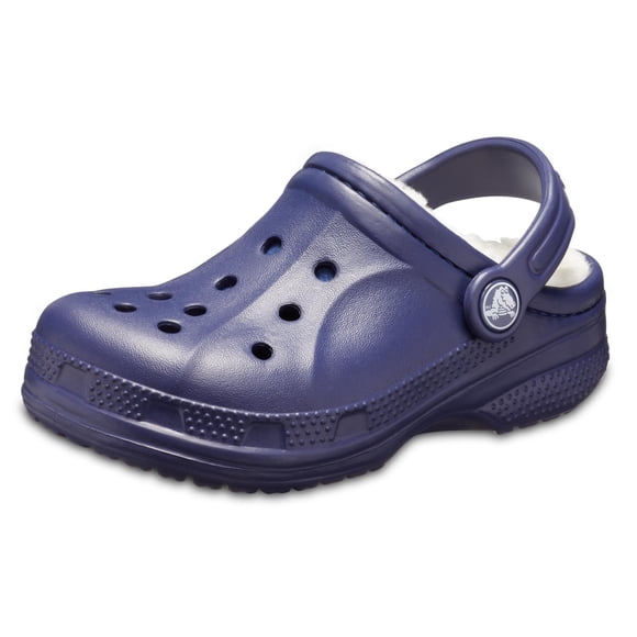 Crocs Enfants Ralen Sabots Doublés / Pantoufles Duveteuses, Bleu Marine, US 6-7 Tout-Petit Unisexe