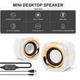 thumbnail image 3 of Computer Speakers, 5W PC Powered Speakers USB Speaker Monitor Speakers for Desktop Computer/PC/Laptop Gaming Speaker, 3 of 8