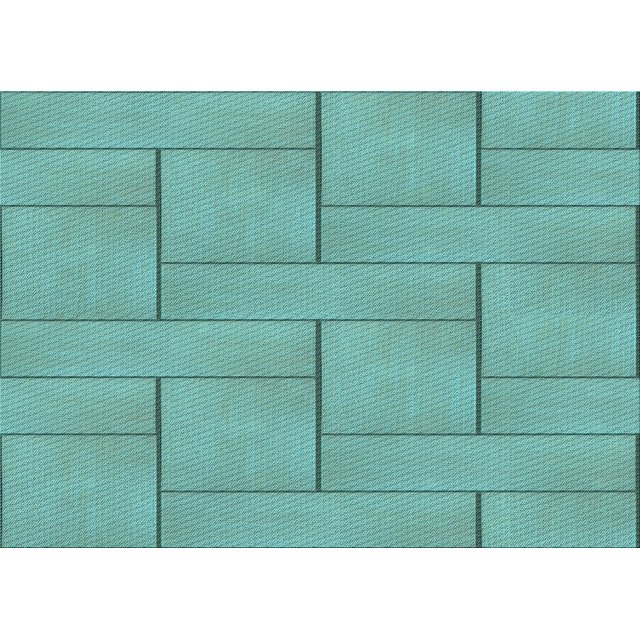 Ahgly Company Tapis d'Intérieur Lavables en Machine Rectangle Transitionnel Vert Menthe, 3' x 5'