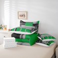 thumbnail image 5 of YST 7 Pcs Geometry Circles Spiral Comforter Set Modern Chic Black Grey White Down Comforter, Full Size (7 Count), 5 of 5