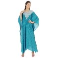 thumbnail image 3 of Moomaya Robe Caftan Imprimée Robe Maxi pour Femmes Tenue de Plage Fête Kimono Couvre-Maillot Caftan, 3 of 6