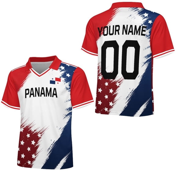 Chandail de Soccer Panama Personnalisé 2026 Chandail avec Nom et Numéro Personnalisés pour Hommes Femmes Enfants Style National Country Chandail de Fan de Soccer