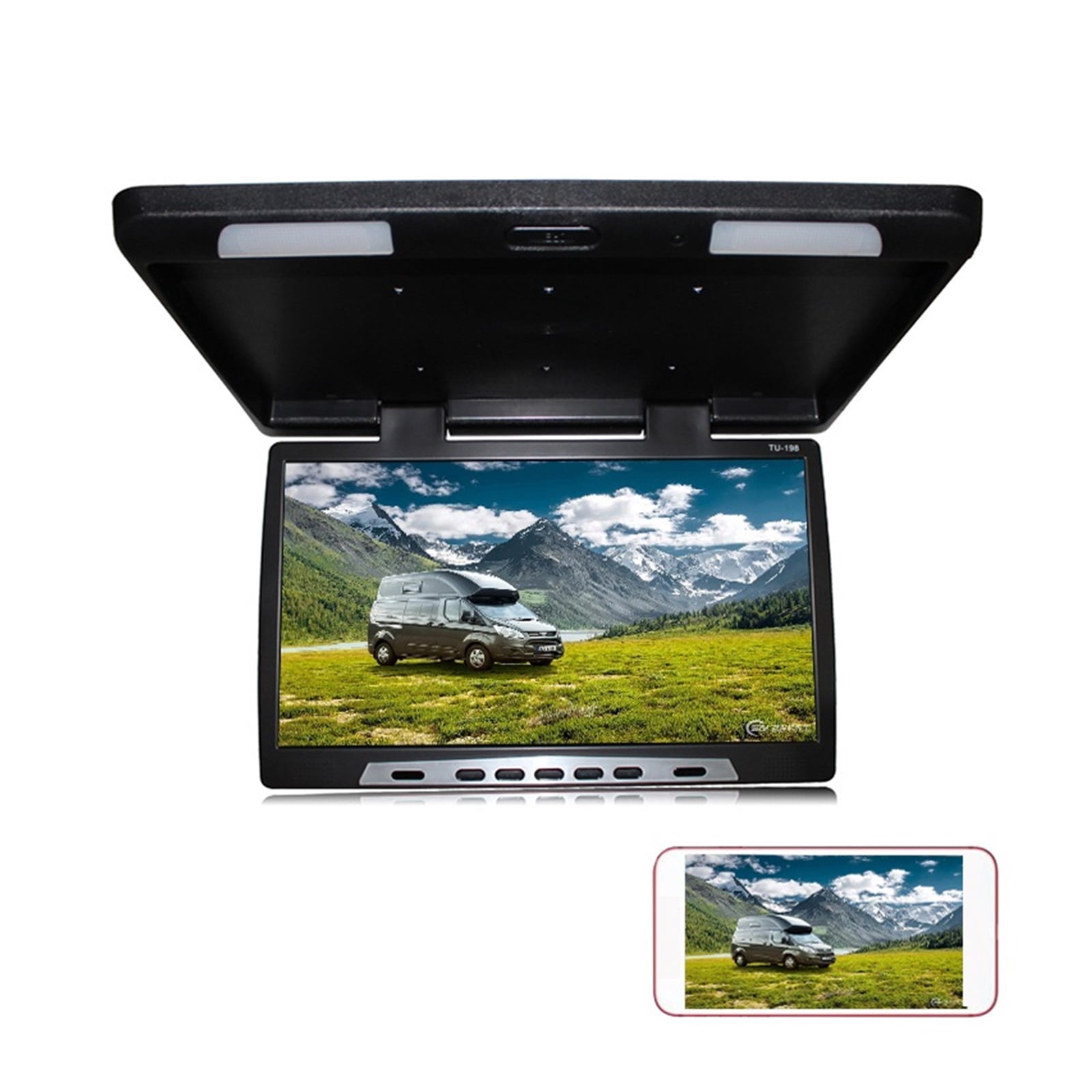 22 Inch Car Roof Mount Monitor HD 1080P Ceiling Mount Flip Down