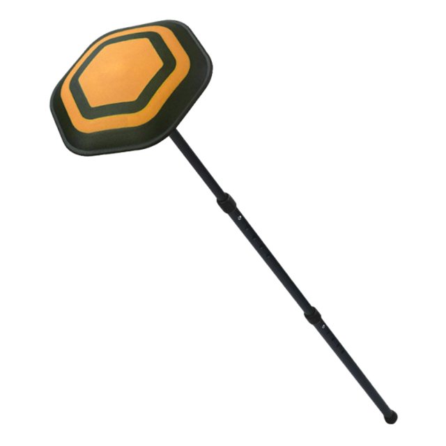 Siruishop Poteau de Support de Sac de Voyage de Golf Extérieur pour Transport Rangement Réglable Robuste Poteau Noir Couvercle Orange