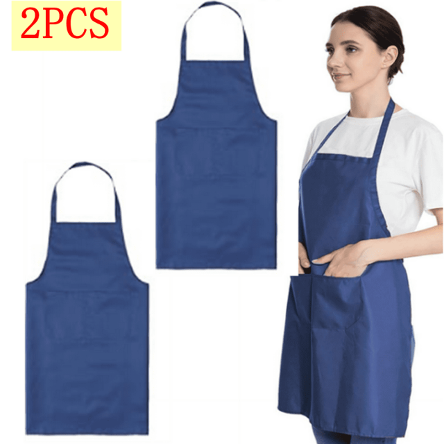 CHUANK Apron Work Apron Kitchen Food Waist Hanging Neck