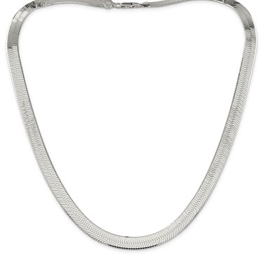 925 Sterling Silver 8.75mm Magic Herringbone Chain 18 Inch