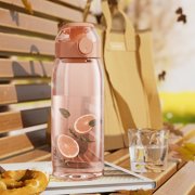 TIMIFIS Water Bottle Large Capacity Fitness Sports Water Bottle Edibility Grade Plastic Leakproof Locking Cover for Gym Outdoor Office Work 19.6Oz Kitchen Gadgets
