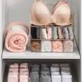 thumbnail image 5 of Clear View Underwear Organizer Box with Lid - 4 Compartments for Bras, Socks & Underwear Storage | Sturdy Plastic Storage Case for Wardrobe | Minimalist Design Home Organizer Container, 5 of 5