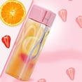 thumbnail image 4 of O-055 Pink Plastic Water Cup 500Ml Square Minimalist Transparent Daily Hydration, 4 of 8