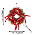 thumbnail image 2 of Christmas Advent Wreath Decoration Candles Holder Christmas Centerpiece Table Decorations Pine Cone Ribbon Candlestick, 2 of 5
