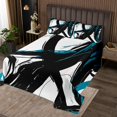 thumbnail image 2 of Erosebridal Abstract Bedspread Sets Twin Size, Striped Ombre Bed Quilt, Chic Geometric Decor 2 Pieces, 2 of 5