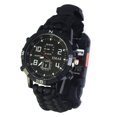 thumbnail image 2 of Montre Multifonctionnelle Extérieure Alliage Portable Survie LED Torche d'Urgence Corde Boussole Sifflet Horloge Bracelet Montre USB Rechargeable Résistante aux Attaques, 2 of 7