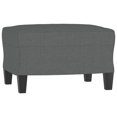 thumbnail image 3 of vidaXL 3 Piece Sofa Set with Cushions Dark Grey Fabric, 3 of 5