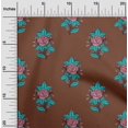 thumbnail image 1 of oneOone Cotton Poplin Fabric Leaves & Floral Block Print Sewing Fabric BTY 56 Inch Wide, 1 of 4