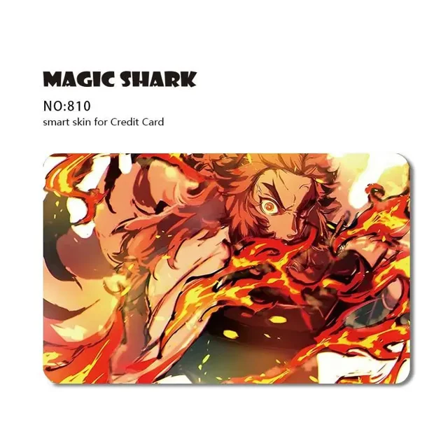 Fashion Cartoon Anime Game PVC Matte Film Sticker Case Skin for Credit Card Big Small No Chip 810 Big Chip