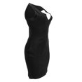 thumbnail image 4 of Fridja Womens’s Sheath Sleeveless Dress Solid Color Deep V-Neck Dress, 4 of 6