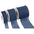 thumbnail image 4 of Joycrosso Burlap Wired Edge Ribbon 3 inch x 10 Yards, Navy, Ideal for Crafting, Gift Wrapping, Wreath, Christmas Tree, and Rustic Wedding Decorations, 4 of 4