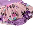 thumbnail image 5 of Vêtements Assortis pour Filles Bébé Barboteuse Sans Manches Robe Florale Tenues, 5 of 5