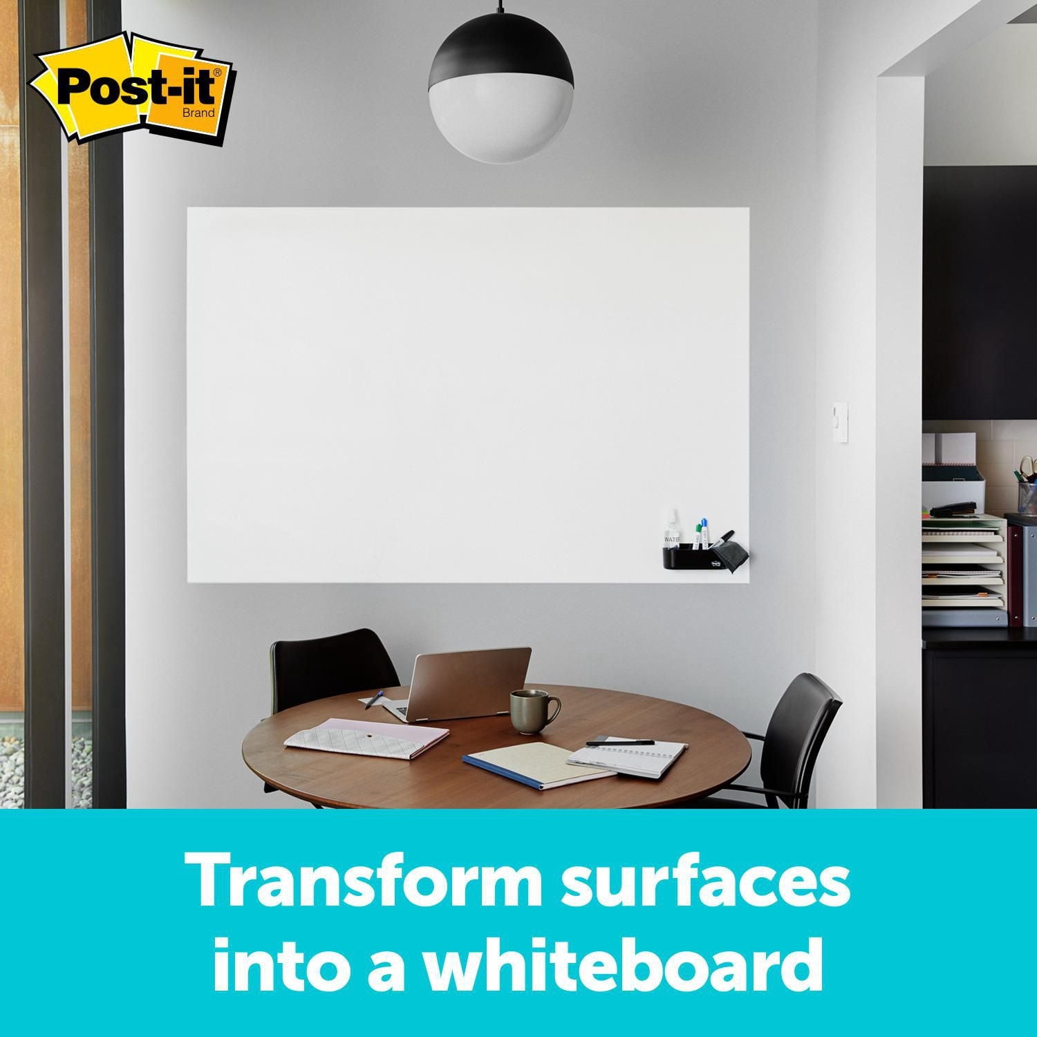 Post-it® Super Sticky Dry Erase Surface DEF6x4, 4 ft x 6 ft (1.21 m x 1.82 m)