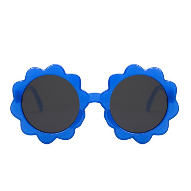 Kmbangi Kids Beach Sunglasses, Round Flower Shape UV400 Protection Sunglasses