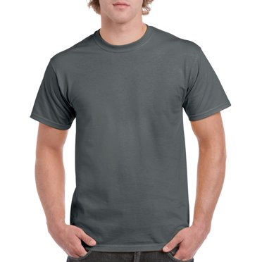 Gildan T-Shirt en Coton Épais pour Hommes, m, Charbon