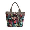 thumbnail image 1 of Canvas Bag Ethnic Style Pattern for Women Shoulder Bag Retro Casual Tote Handbag Splicing Knitting Accessory, 1 of 10