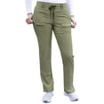 thumbnail image 1 of Adar Pro Pantalon d'Uniforme Ajusté à Jambe Fuselée pour Femmes, Olive Chiné, m, 1 of 7