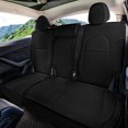 thumbnail image 2 of For 2020-2024 Tesla Model Y FH Group Faux Leather Custom Fit Car Seat Covers Rear Seat - Black, 2 of 4
