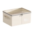 thumbnail image 2 of PUREKKI Visible Double Zipper Clothing Storage Box Household Thickening Storage Bag Wardrobe Large Storage Box, 2 of 6