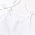 thumbnail image 4 of Mefallenssiah Robe à Bretelles en Coton et Lin pour Bébé Fille Été Couleur Unie, 4 of 8