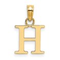 thumbnail image 4 of Diamond2Deal 14K Yellow Gold Block Letter H Initial Pendant for Women, 4 of 6