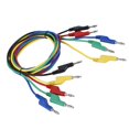 thumbnail image 4 of Câble Banane, 5 Pcs 1M 4mm Câble d'Alimentation Banane Connecteur Double Tête pour Multimètre, Pinces à Ressort, 4 of 8