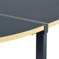 thumbnail image 3 of Pemberly Row L-Shaped Computer Desk with Black Metal Frame and Wood Finish, 3 of 7