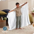 thumbnail image 2 of Bare Home Microplush Fleece Blanket - 300 GSM - Fuzzy Microfleece - Soft & Plush - Kid Size, White, 2 of 5