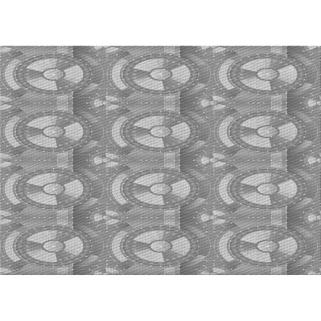 Ahgly Company Machine Washable Indoor Rectangle Transitional Gray Cloud Gray Area Rugs, 7' x 10'