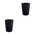 thumbnail image 1 of ZheElen PP Office And Home Waste Bin - 6L Capacity Easy Access Kitchen Large Capacity Kitchen Bedroom Black S 2Set, 1 of 6