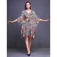 thumbnail image 4 of Bimba Kaftan Artistique de Plage, Paréo de Bikini, Robe Midi pour Femmes, Caftan Court - TG-3X, 4 of 5