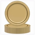 thumbnail image 1 of Unique Industries Gold Round 9" Dinner Plates, 55ct, 1 of 3