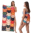 thumbnail image 1 of 2-in-1 Beach Towel Oversized Towel Fine Fibre Towel Transforms Into A Storage Backpack, 1 of 3