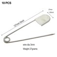 thumbnail image 4 of 10x Épingles de Sûreté Extra Larges Verrouillage Grandes Géantes Jumbo Inox Robustes Grandes pour Lessive Couverture Extérieure, 4 of 9