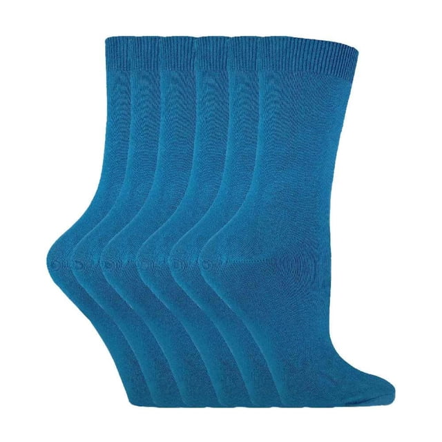 Sock Snob - 6 Paires de Chaussettes Cheville pour Femmes, Couleur Unie, Riche en Coton