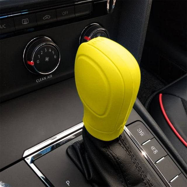 CHOK Car Gear Shifter Knob Cover Elastic Car Automatic Shifter Protector Cover Universal Antl-Slip Auto Knob Gear Stick Protector Vehicle Accessories