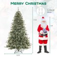 thumbnail image 4 of Costway 7.5 FT Artificial Christmas Tree with  360° Quick Power Connector 1086 Pine Needles, 4 of 10