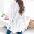thumbnail image 4 of Pompotops Women's Knit Cardigans Loose Slouchy Oversized Wrap Chunky Pocket Sweaters Coat, 4 of 7